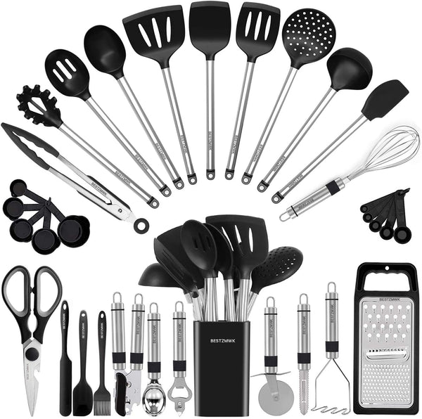 33-Piece Silicone Kitchen Utensil Set