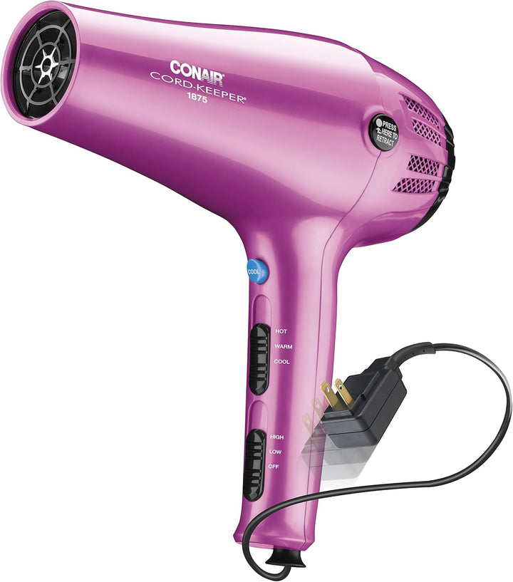 1875W Pink Cord-Keeper Hair Dryer