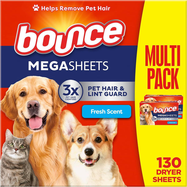 Pet Hair Fighter Dryer Sheets - 130 Count