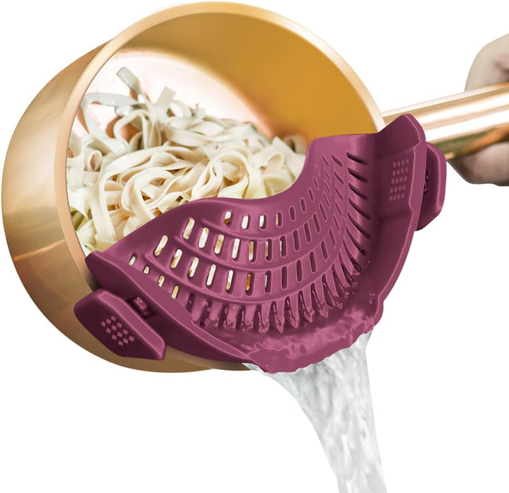 Silicone Clip-On Strainer for Pots & Pans