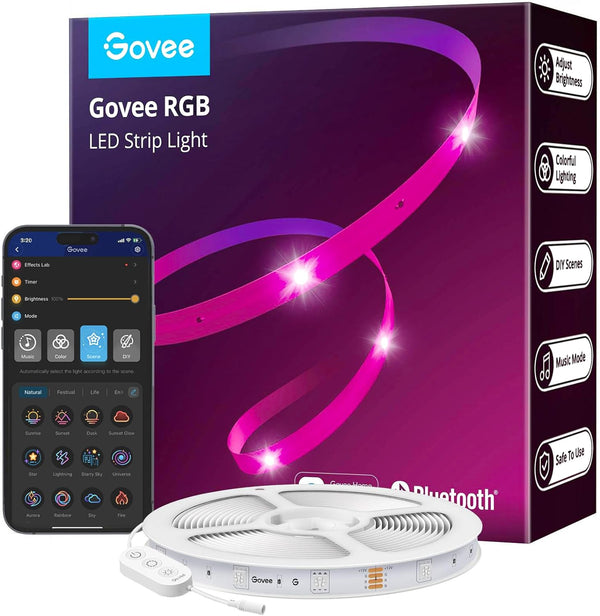 65.6Ft Bluetooth RGB LED Strip Lights