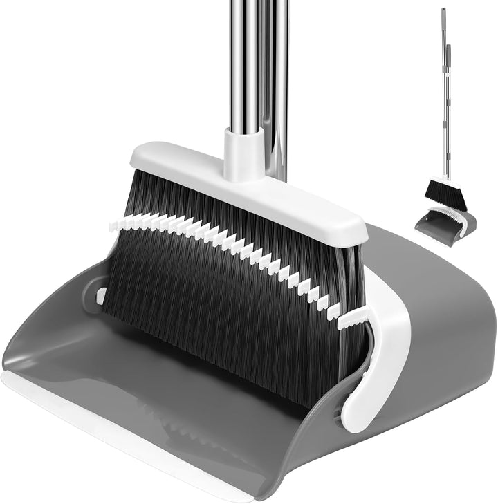 52-In Adjustable Broom & Dustpan Set