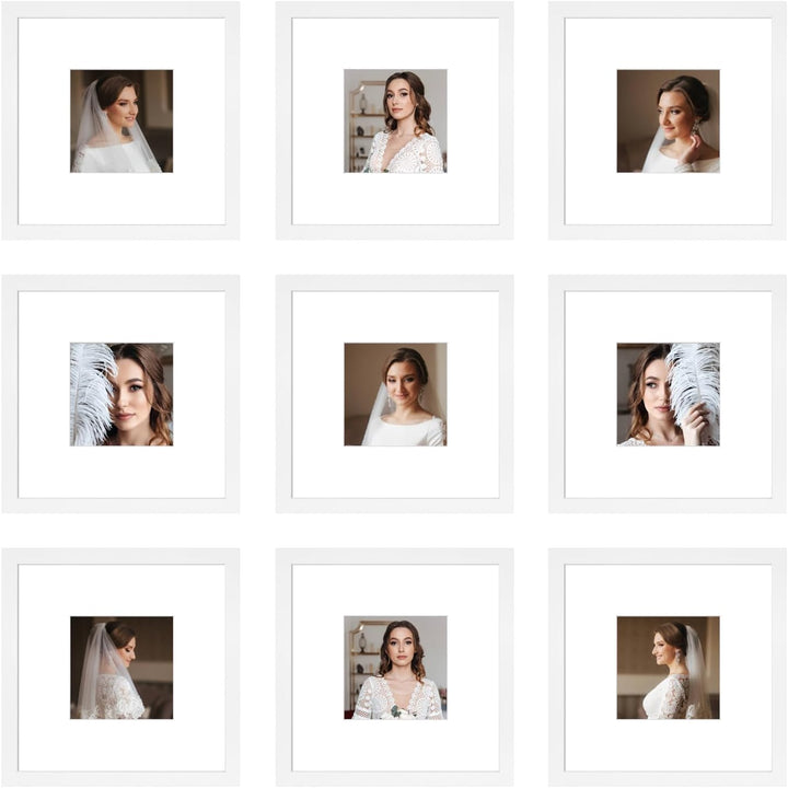 9-Pack 12x12 Picture Frames, Black