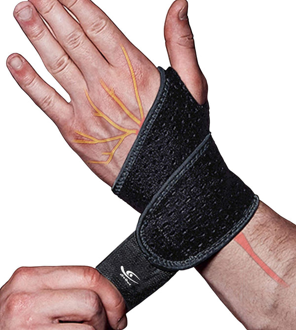 2 Pack Wrist Compression Brace - Black