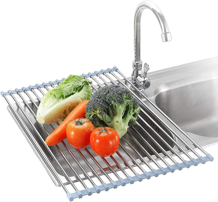 Roll-Up Dish Drying Rack for Kitchen Sink