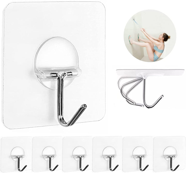 Heavy Duty Adhesive Hooks – 12 Pack