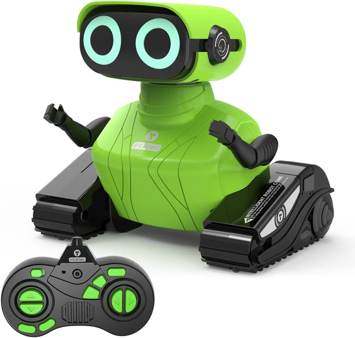 Robot Toys, Remote Control Robot Toy, RC Robots for Kids with LED Eyes, Flexible Head & Arms, Dance Moves and Music, Birthday Gifts for Boys Ages 3+ Years (Blue)