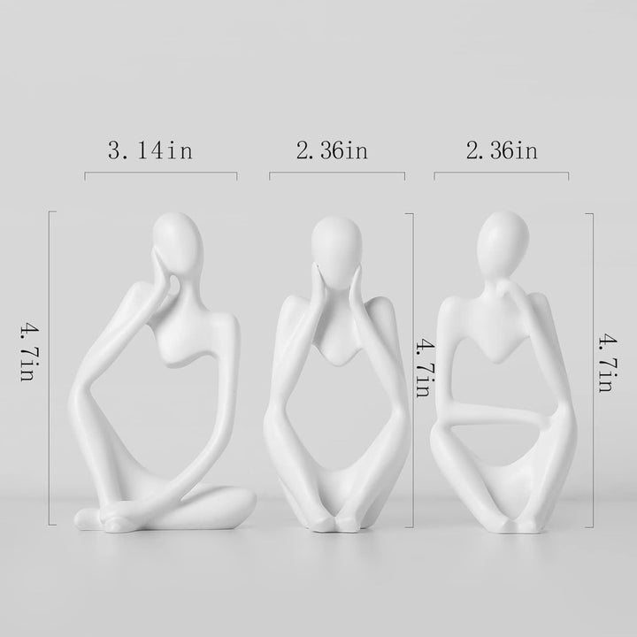 Thinker Statue Set – Abstract Decor