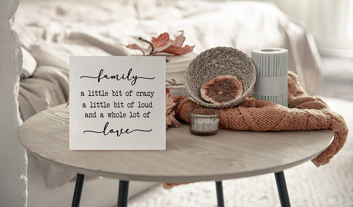 Rustic Family Sign Home Decor