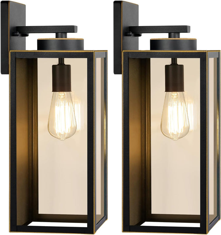 Modern Matte Black Outdoor Wall Lights