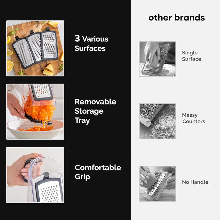 Cheese Grater & Garlic Crusher Set