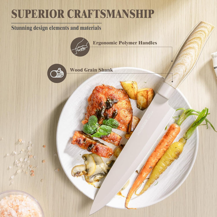 6-Piece Khaki Non-Stick Kitchen Set