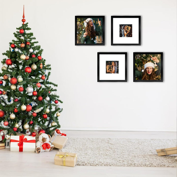 9-Pack 12x12 Picture Frames, Black