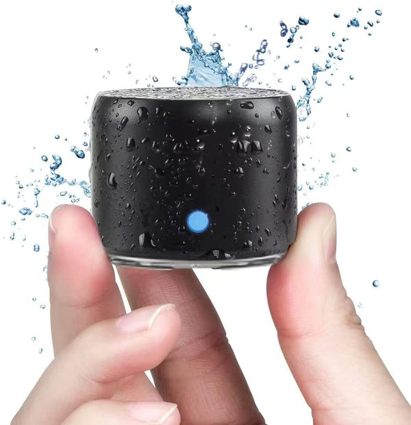 Case Packed, A106 Pro Portable Bluetooth Speaker with Custom Bass Radiator, Brief Design, IP67 Waterproof, Perfect Mini Speaker for Shower, Room, Bike, Car (Black)