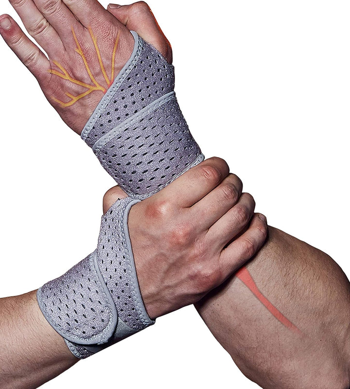 2 Pack Wrist Compression Brace - Black