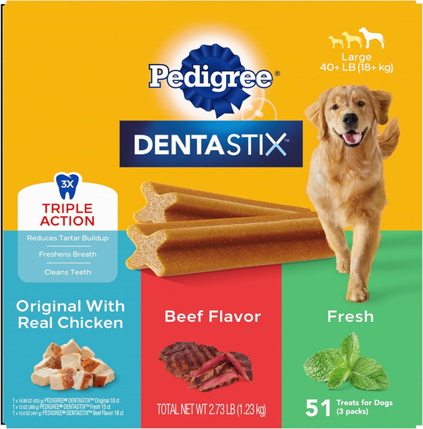 DENTASTIX Large Dog Treats 51 Ct