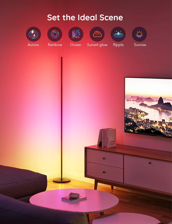 RGBIC LED Floor Lamp with Music Sync