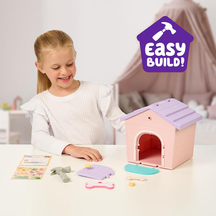 My Puppy'S Home Minis - Pink & Purple Home | Plush Toy & Kennel Playset. Build Your Puppy'S Home, Name Your Puppy & Surprise! Puppy Appears! Which Puppy Will You Get? Easy Build DIY