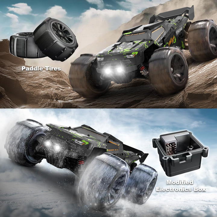 1/14 Brushless RC Cars for  Fast 50+ Mph, RC Trucks 4X4 Offroad Waterproof, Electric Powered High Speed Remote Control Car, Scary Fast Extreme RC Truggy with 3S Battery for Snow Sand