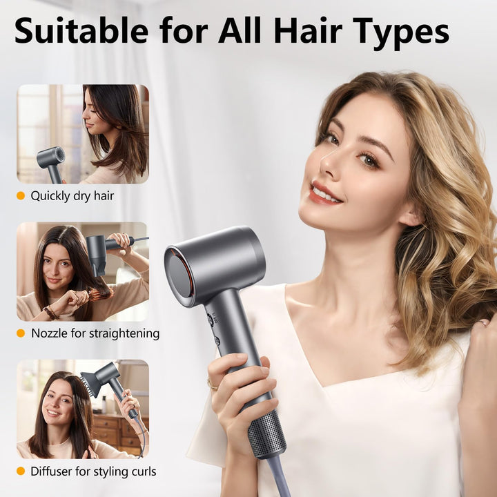 High-Speed Ionic Hair Dryer, 160K RPM
