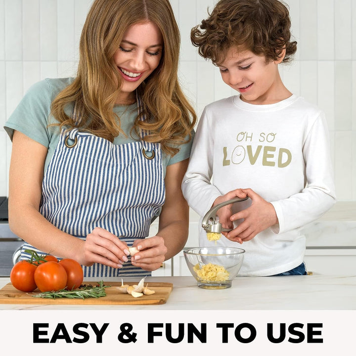 Premium Garlic Press Set - Rust Proof