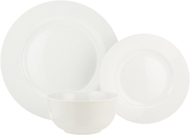 18-Piece White Dinnerware Set (6-Person)