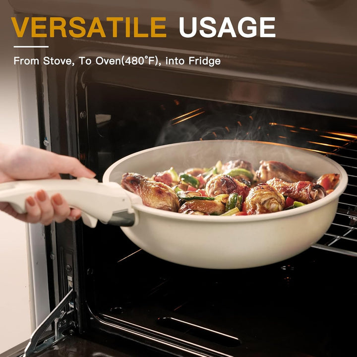 21 Pcs Ceramic Non-Stick Cookware Set