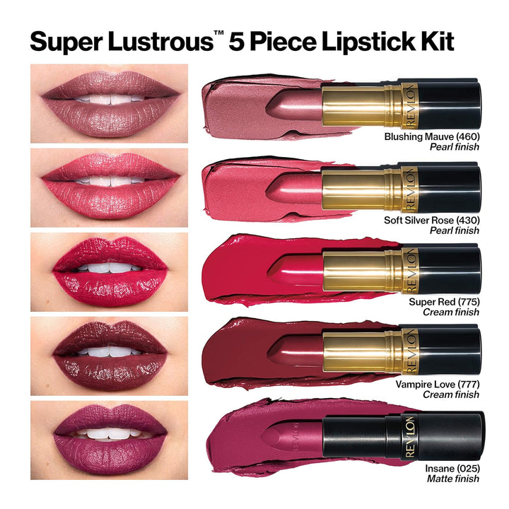 Super Lustrous 5-Piece Lipstick Set