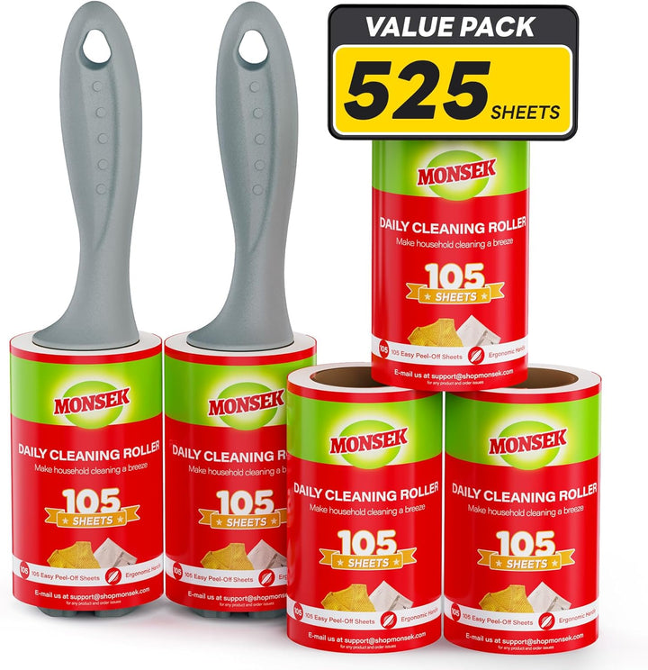 4X Extra Sticky Lint Roller Set for Pets
