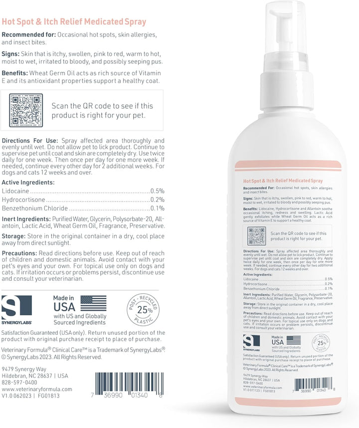 Hot Spot & Itch Relief Spray for Pets