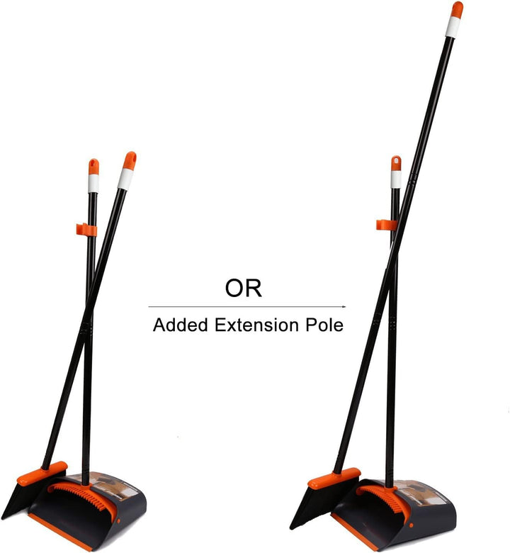 52" Broom & Dustpan Set for Home & Office