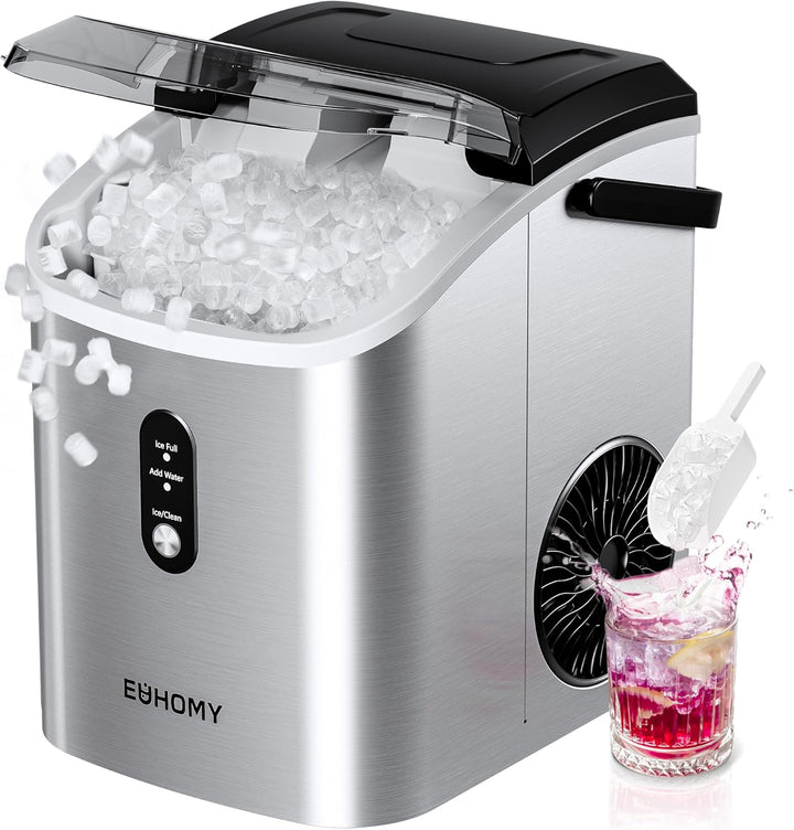 Nugget Ice Maker - 34Lbs/Day Black