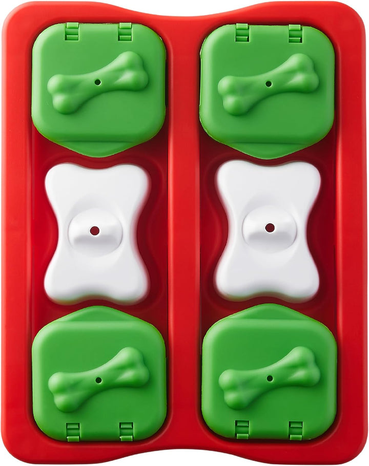 by Nina Ottosson Dog Brick Treat Puzzle Enrichment Toy, Level 2 Intermediate Game, Blue