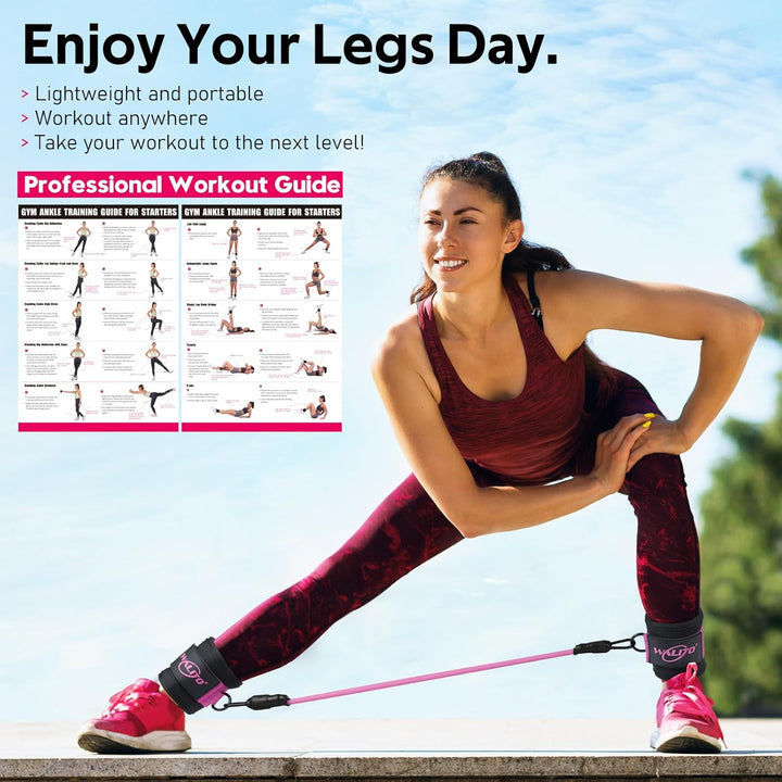 Ankle Resistance Bands with Cuffs