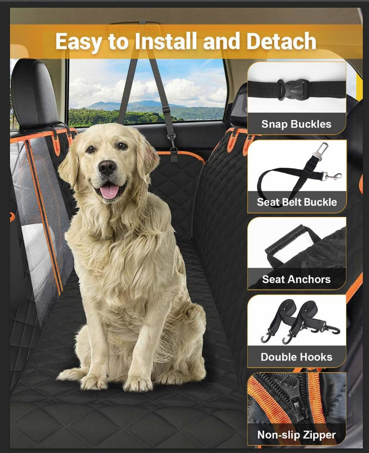 Heavy Duty Waterproof Dog Car Seat Cover