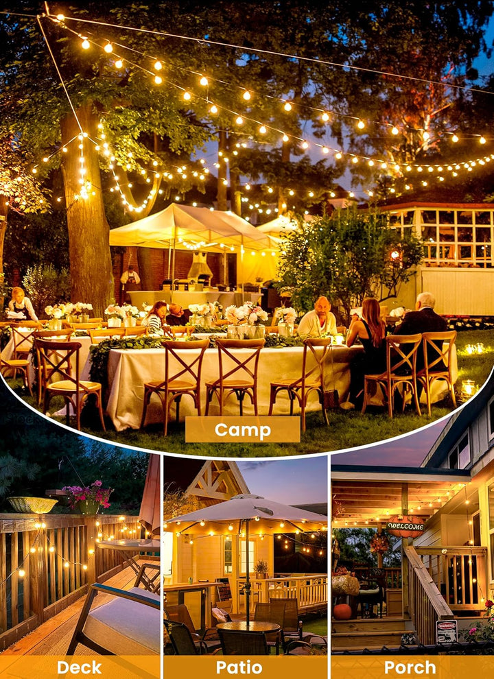 25ft G40 Globe LED String Lights - Outdoor