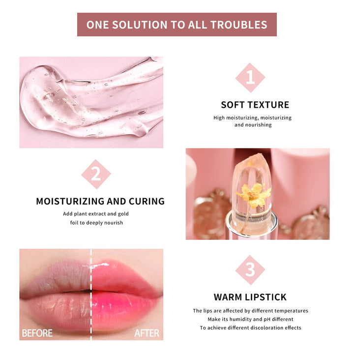 6pcs Magic Color Changing Lip Balm