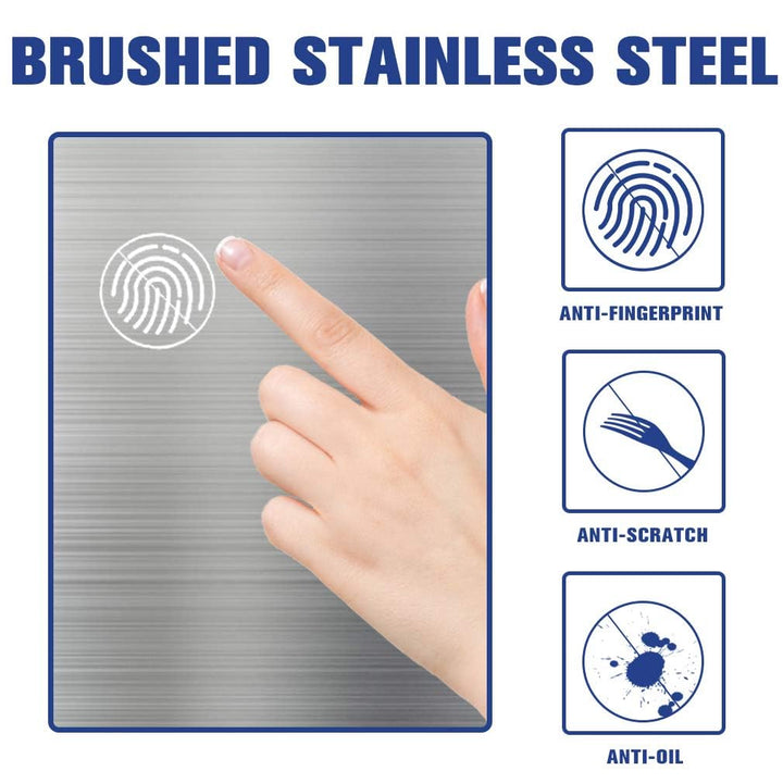 13 Gal Touch-Free Stainless Steel Trash Can