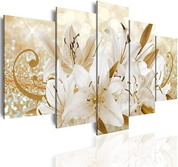 Yellow Orchid Canvas Wall Art 40x20