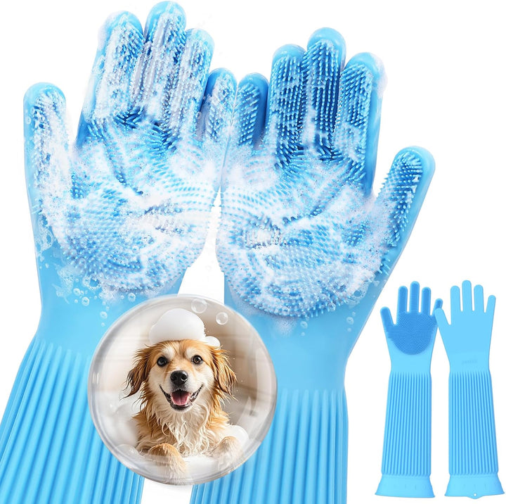 Heat-Resistant Pet Grooming Gloves