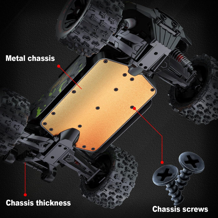 1/14 Brushless RC Cars for  Fast 50+ Mph, RC Trucks 4X4 Offroad Waterproof, Electric Powered High Speed Remote Control Car, Scary Fast Extreme RC Truggy with 3S Battery for Snow Sand