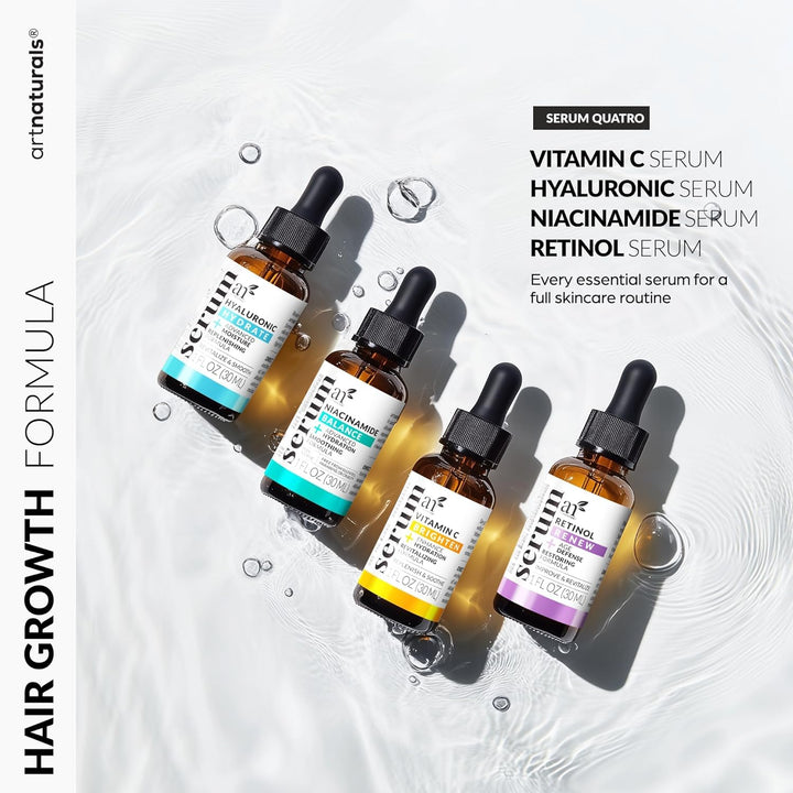 C Serum Set: Retinol, Vit C, HA+Niacin