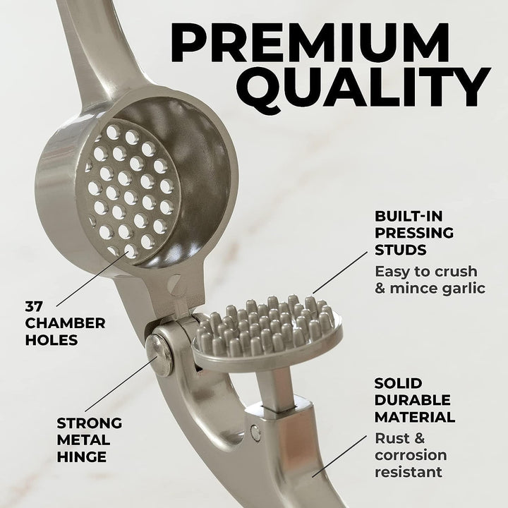 Premium Garlic Press Set - Rust Proof