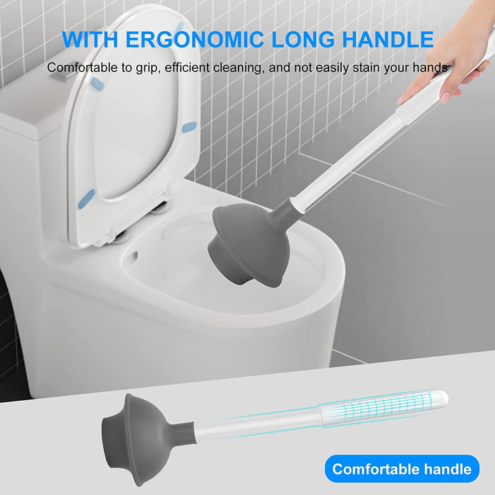 Heavy Duty Toilet Brush & Plunger Set