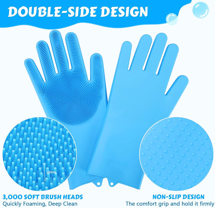 Heat-Resistant Pet Grooming Gloves