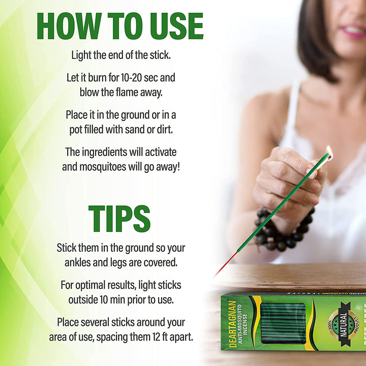 Natural Mosquito Repellent Incense Sticks