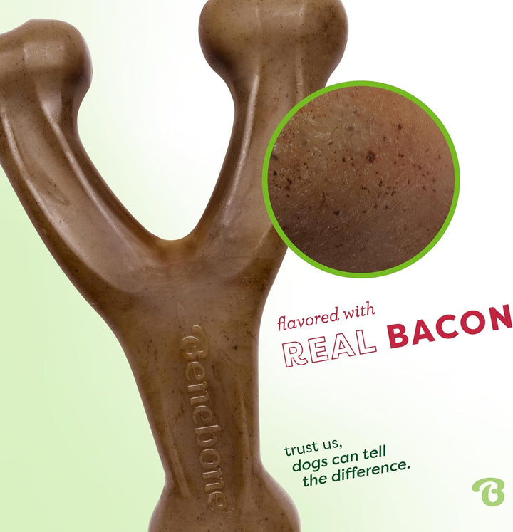 Wishbone Bacon Dog Toy for Aggressive Chewers