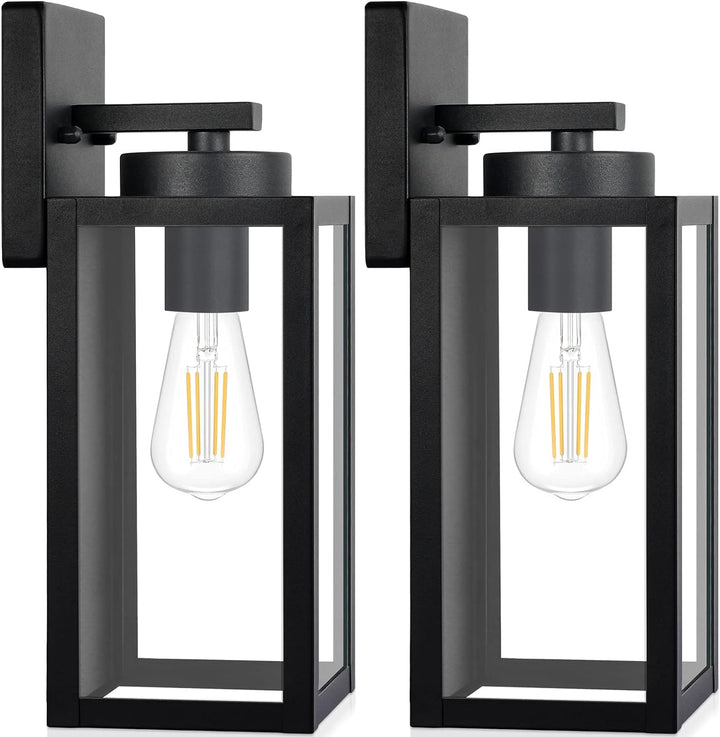 Modern Matte Black Outdoor Wall Lights