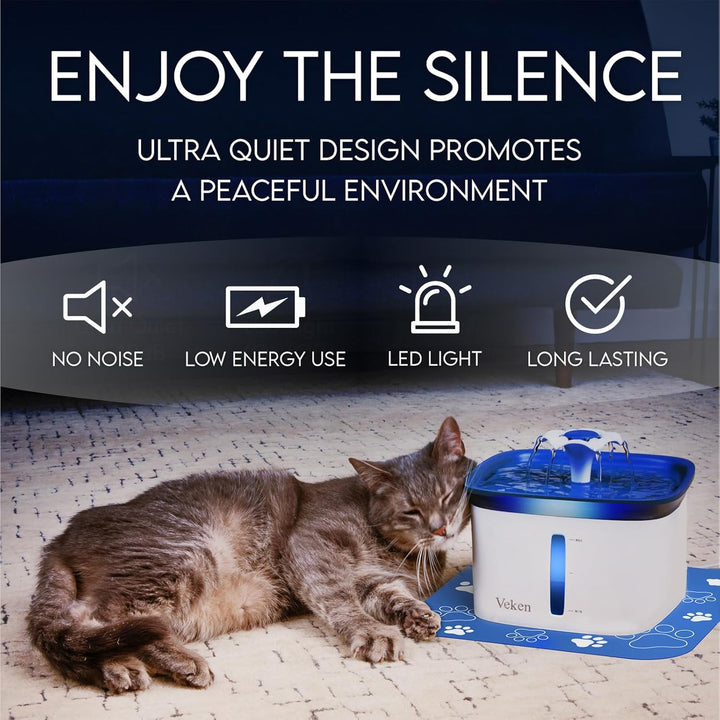 95Oz Automatic Pet Water Fountain - Blue