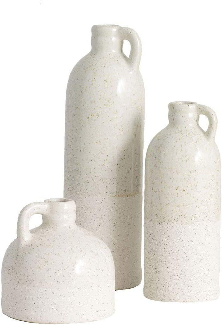 Farmhouse Ceramic Jug Vase Set - Decor